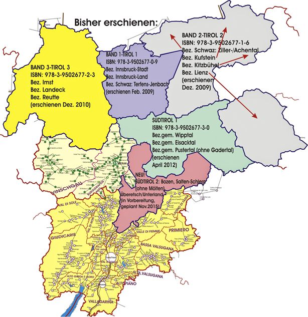Karte Tirol Bezirke